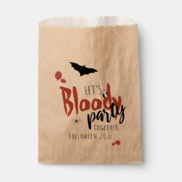 Lassen Sie uns gemeinsam blutiges Party - personal Geschenktütchen
