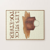 Lassen Sie uns gemeinsam britisches Sticky Toffee Puzzle (Horizontal)