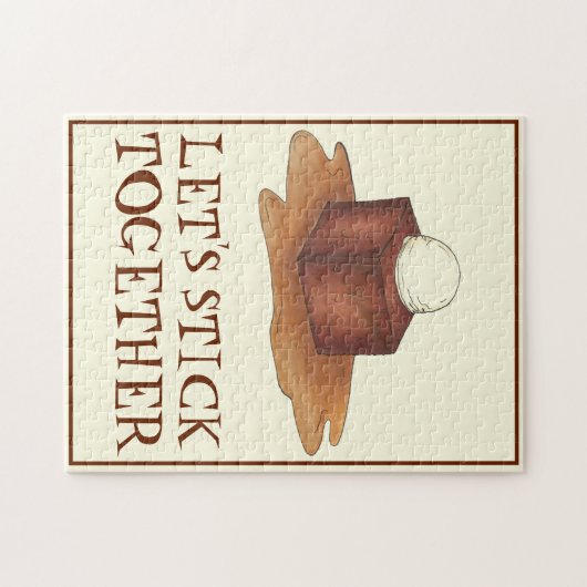 Lassen Sie uns gemeinsam britisches Sticky Toffee  Puzzle (Horizontal)