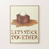 Lassen Sie uns gemeinsam britisches Sticky Toffee  Puzzle (Vertikal)