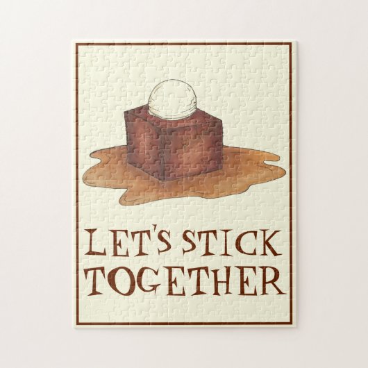 Lassen Sie uns gemeinsam britisches Sticky Toffee Puzzle (Vertikal)