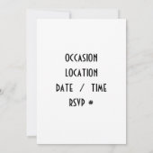 LASSEN SIE UNS GEMEINSAM EINLADEN EINLADUNG (Rückseite)