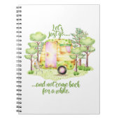 "Lassen Sie uns gerade gehen" - Retro Notizblock (Vorderseite)