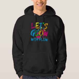 Lassen Sie uns glühen mit fließendem Party Retro 8 Hoodie