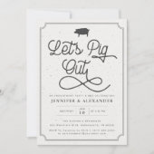 Lassen Sie uns Grün ausblenden Ich tue GRILLEN Eng Einladung (Vorderseite)