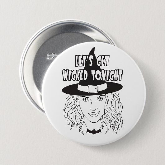 Lassen Sie uns heute Abend den Knopf "Wickern" drü Button (Vorne & Hinten)