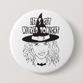 Lassen Sie uns heute Abend den Knopf "Wickern" drü Button (Vorderseite)