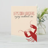 Lassen Sie uns Hummer Hummer Bake Einladung kochen (Stehend Vorderseite)