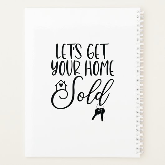 Lassen Sie uns Ihre Zuhause verkaufsplaner holen Planer (Rückseite)