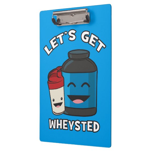 Lassen Sie uns ins Rad fahren - Funny Bodybuilding Klemmbrett (Links)