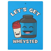 Lassen Sie uns ins Rad fahren - Funny Bodybuilding Klemmbrett (Rückseite)