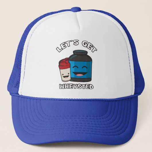 Lassen Sie uns ins Rad fahren - Funny Bodybuilding Truckerkappe (Vorderseite)