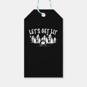 Lassen Sie uns Lit - Camping Zitat - Klassischer W Geschenkanhänger
