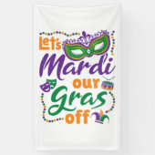 Lassen Sie uns Mardi unsere Gras abseits des lusti Banner (Vertikal)