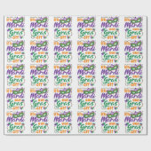 Lassen Sie uns Mardi unsere Gras abseits des lusti Geschenkpapier (Flach)