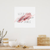 Lassen Sie uns mit dem Musik- und Tanzangebot konf Poster (Küche)