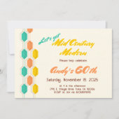 Lassen Sie uns Mitte des Jahrhunderts moderne Gebu Einladung (Vorderseite)