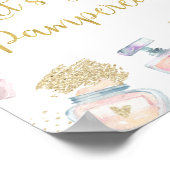 Lassen Sie uns Pampered Glitz & Glam Wellness-Cent Poster (Ecke)