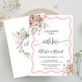 Lassen Sie uns sie duschen mit Liebe Paare Dusche Einladung