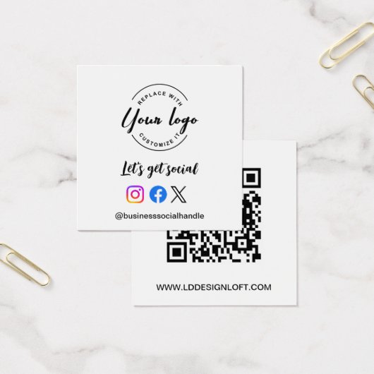 Lassen Sie uns Social Media QR-Code-Website mit in (Büro)