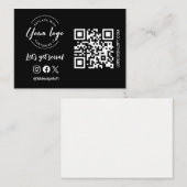 Lassen Sie uns soziales Logo Social Media Website  Visitenkarte (Vorne/Hinten)