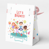 Lassen Sie uns springende Trampolin Park Kindergeb Geschenkschachtel (Rückseite)
