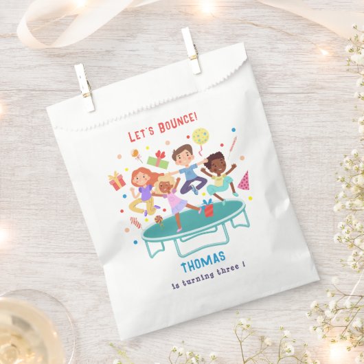 Lassen Sie uns springende Trampolin Park Kindergeb Geschenktütchen (Ausgeschnitten)