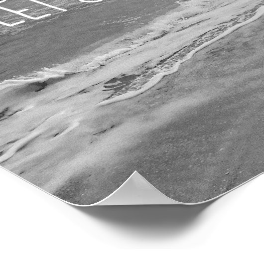 Lassen Sie uns weglaufen Zitat Poster Beach Foto A (Ecke)