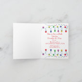 Lassen Sie uns Weihnachts-Cocktail-Einladung holen Einladung (Innenseite)