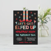 Lassen Sie uns WeihnachtscocktailParty erledigen Einladung (Stehend Vorderseite)