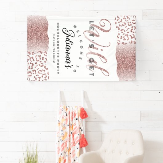 Lassen Sie uns Wild Animal Print Bachelorette begr Banner (Insitu)
