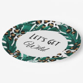 Lassen Sie uns Wild Tellers Junggeselinnen-Abschie Pappteller (Schrägansicht)