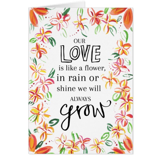 Lassen Sie unsere LIEBE wachsen (Vorne)