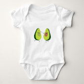 LASSEN SIE US AVOCUDDLE, AVOCADO-ENTWURF BABY STRAMPLER (Vorderseite)