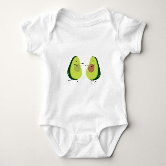 LASSEN SIE US AVOCUDDLE, AVOCADO-ENTWURF BABY STRAMPLER (Vorderseite)