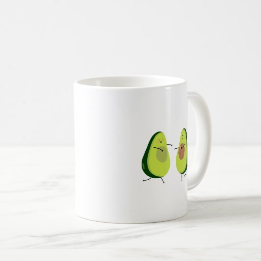 LASSEN SIE US AVOCUDDLE, AVOCADO-ENTWURF KAFFEETASSE (VorderseiteRechts)