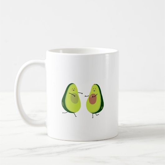 LASSEN SIE US AVOCUDDLE, AVOCADO-ENTWURF KAFFEETASSE (Links)