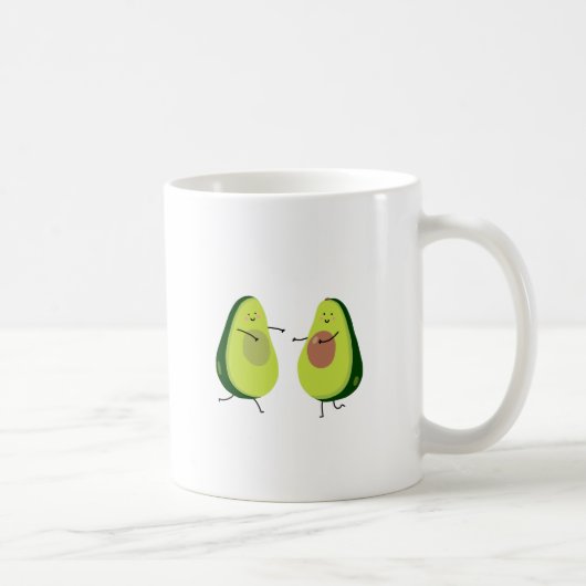 LASSEN SIE US AVOCUDDLE, AVOCADO-ENTWURF KAFFEETASSE (Rechts)