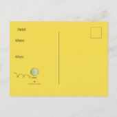 LASSEN Sie US EIN BALL-PARTY durch Slipperywindow Ankündigungspostkarte (Rückseite)