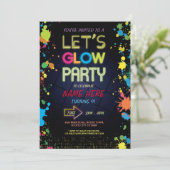 LASSEN SIE US-GLÜHEN EINLADUNG (Stehend Vorderseite)