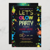 LASSEN SIE US-GLÜHEN EINLADUNG (Vorne/Hinten)