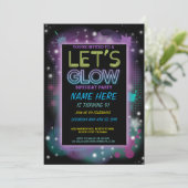 LASSEN SIE US-GLÜHEN EINLADUNG (Stehend Vorderseite)