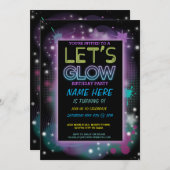 LASSEN SIE US-GLÜHEN EINLADUNG (Vorne/Hinten)