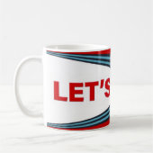 LASSEN SIE US-RENNEN-TASSE KAFFEETASSE (Links)