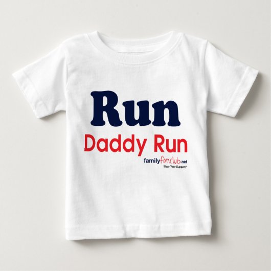 Lassen Sie Vati-Lauf laufen Baby T-shirt (Vorderseite)
