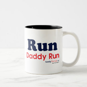 Lassen Sie Vati-Lauf laufen Zweifarbige Tasse