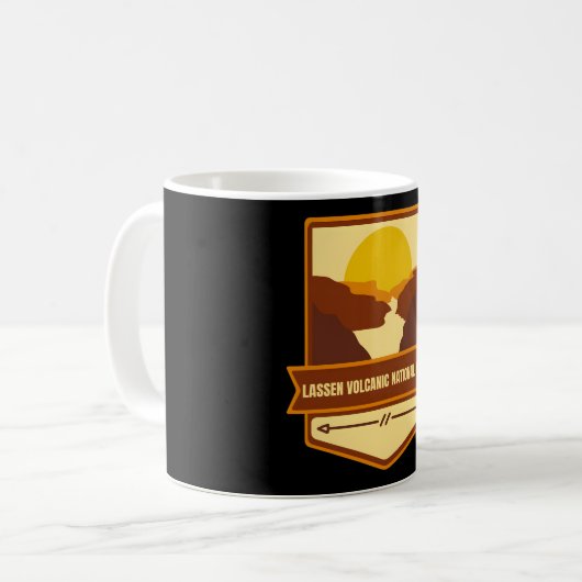 Lassen Sie vulkanischen � Geist der Berge Kaffeetasse (Vorderseite Links)