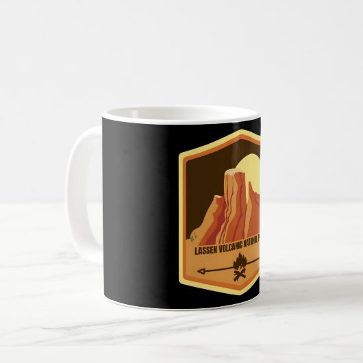 Lassen Sie vulkanischen � Geist der Berge Kaffeetasse (Vorderseite Links)