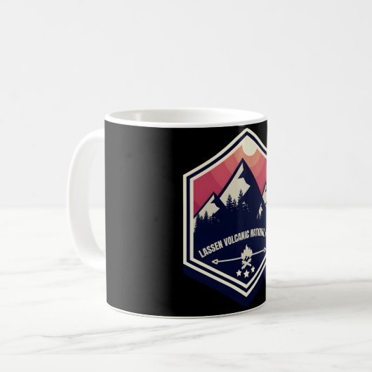 Lassen Sie vulkanischen � Geist der Berge Kaffeetasse (Vorderseite Links)