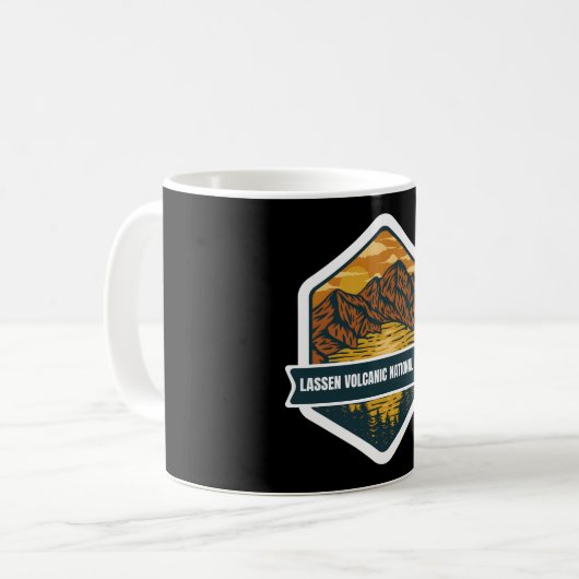 Lassen Sie vulkanischen � Geist der Berge Kaffeetasse (Vorderseite Links)